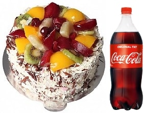 4-6 Kişilik Karışık Meyveli Pasta Kaliteli