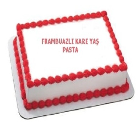 Hafif Dokusuyla 40 Kişilik Frambuazlı Pasta